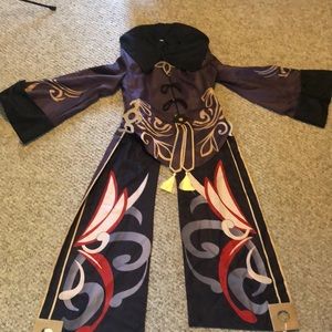 Kids Hu Tao Genshin Impact Halloween Costume Shorts Included